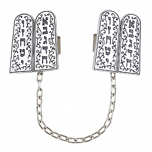 Prendedor de Talit - Tábuas da Lei