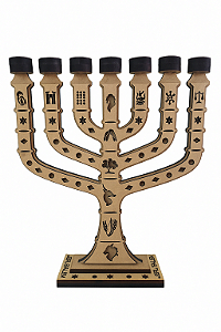 Menorá Knesset de Enfeite - MDF
