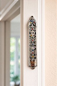 Caixinha Para Mezuzá Vazada - Metal