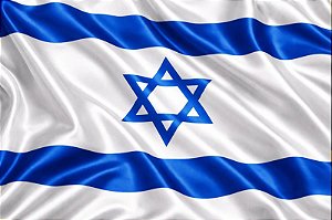 Bandeira de Israel - Cetim - 100x150 cm