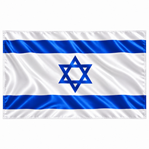 Bandeira de Israel - Cetim - 100x150 cm