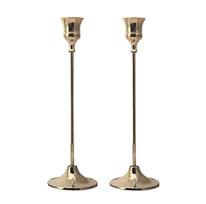 Par de Castiçais de Aço Inoxidável