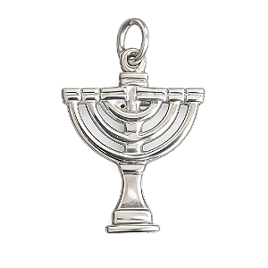 Pingente de Menorá em Prata 925
