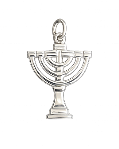 Pingente de Menorá em Prata 925