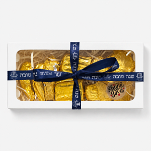 Caixa Presente Rosh Hashaná com 10 Chocolates Artesanais
