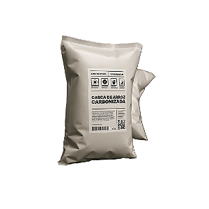 Casca de arroz carbonizada