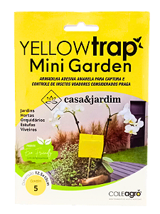 Armadilha Amarela -  MINI Yellow Trap PRO Garden 5un