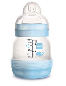 Mamadeira MAM Easy Start (Azul) 130ml Anti-cólica e Auto-esterilizável