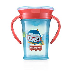 Copo 360 Fisher Price Copo de treinamento first moments com alça 210ml (vermelho)