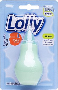 Aspirador nasal bebê Lolly tamanho 1 (0 a 6 meses) verde