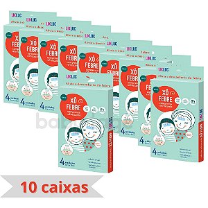Kit Com 10 Xo Febre Compressas Refrescantes P/ Febre Likluc