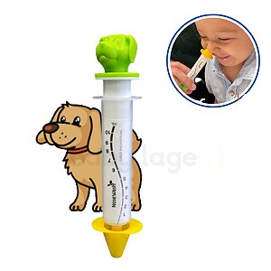 Seringa para lavagem nasal nariz bebê crianças Dispositivo NoseWash - Cachorro (Verde)