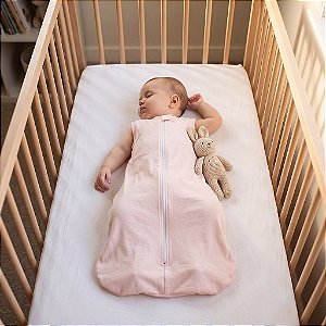 Saco de Dormir Bebê Malha 100% Algodão Rosa Bebê Tam. P (0 a 8 meses)