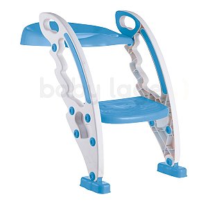 Assento Redutor com escada para privada Infantil New Style (Desfralde) Azul - Kababy