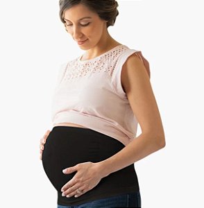 Faixa para sustentação barriga de gestante grávida Belly Band (Preto) Medela - Tam. P