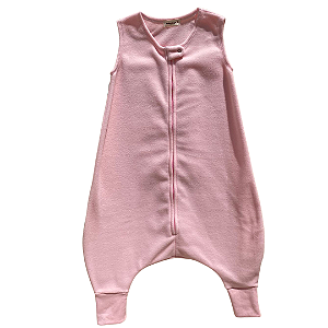 Saco Saquinho de Dormir Bebê Com Pé (Sleep Bag) Cobertor de Vestir Soft (Rosa) Tam. G
