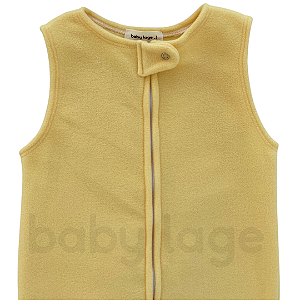 Saco Saquinho de Dormir Bebê (Sleep Bag) Cobertor de Vestir Soft (Amarelo) Tam. M