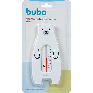 Termômetro de banho banheira para bebê urso (Branco) Buba - Cód. 12646