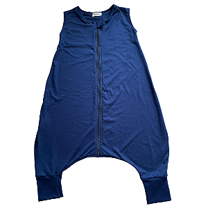Saco Saquinho de Dormir Bebê Com Pé (Sleep Bag) Malha Verão (Azul) Tam. G