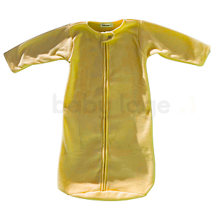 Saco Saquinho de Dormir Bebê Com Manga (Sleep Bag) Cobertor de Vestir Soft (Amarelo) Tam. P