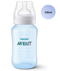 Mamadeira Avent Clássica Anticólica 330ml (Azul) - SCF818/17 - Philips Avent