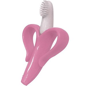 Massageador de gengiva bebê Banana (Rosa) - Buba - Cód. 09740