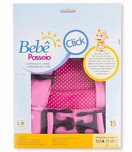 Canguru bebê passeio click (Rosa) - Bebê passeio
