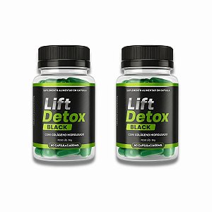 Lift Detox Black 60 Cápsulas - Kit com 2 Potes