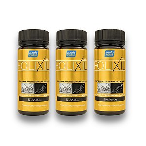 Folixil - Kit com 3 Frascos (180 cápsulas)