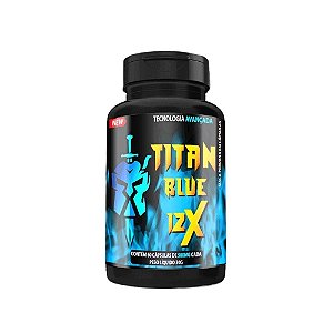 Titan Blue 12X 60 Cápsulas: Formula Exclusiva para Vitalidade e Desempenho Masculino
