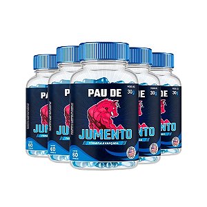 Pau de Jumento - Kit com 5 Frascos (300 Cápsulas)