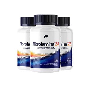Fibrolamina Z8 - Kit com 3 Potes (180 Cápsulas)