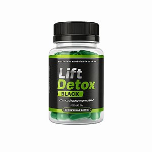 Lift Detox Black 60 Cápsulas: Fórmula Natural para Desintoxicação