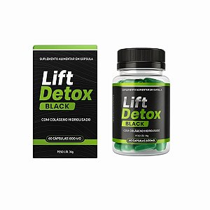 Lift Detox Black 60 Cápsulas: Suporte Natural para Emagrecimento