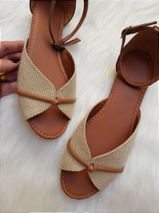 Peep toe rasteirinha Clearance