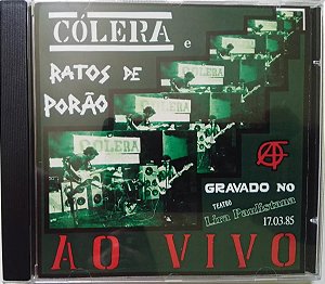 CD Cólera / Ratos De Porão - Ao Vivo No Lira Paulistana