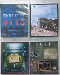 4 Blu-rays Audio Rush: 2112, A Farewell To Kings, Hemispheres e Moving Pictures