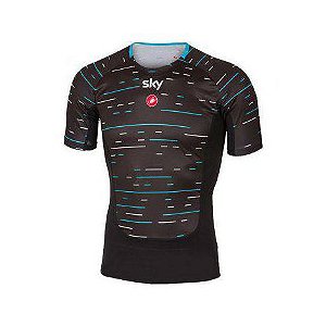 CAMISA CASTELLI SEGUNDA PELE PROSECCO TEAM SKY PRETA TAM -M