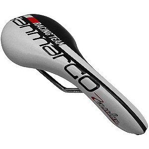 SELIM SELLE SAN MARCO ZONCOLAN RACING TEAM BRANCO/PRETO MICROFEEL XSILITE RAIL