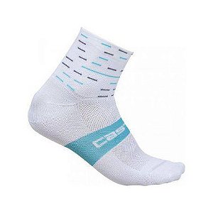 MEIAS CASTELLI WOMEN - SKY TEAM - ROSSO CORSA BRANCA TAM S/M