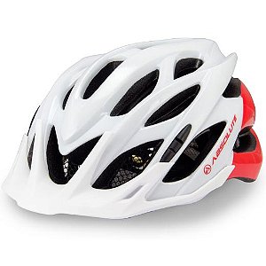 CAPACETE ABSOLUTE WILD FLASH BCO/VERM TAM L