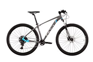 BICICLETA OGGI 29 BIG WHEEL 7.0 9V 2024 GRAFITE/AZUL/CINZA T.17 - ESTA BICICLETA TEM 14 MESES DE SEGURO GRATIS