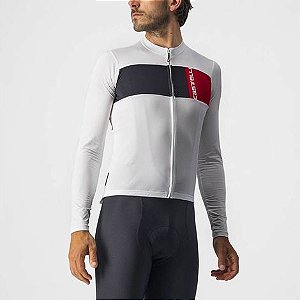 CAMISA CASTELLI MEN - PROLOGO 7 LONG SLEEVE - IVORY-DARK GRAY/SILVER GRAY/TAM L