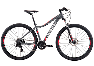 BICICLETA OGGI FLOAT 5.0 HDS - CINZA/VERMELHO