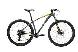 BICICLETA OGGI BIG WHEEL 7.0 2026 - GRAFITE/AMARELA- ESTA BIKE TEM COM 14 MESES DE SEGURO GRATIS