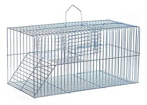 Ratoeira Pequena Prata Fundo Falso Zincada Contrerapet