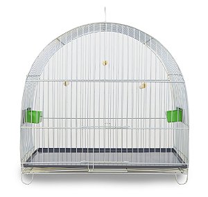 Gaiola N14 Para Canario Zincada Prata