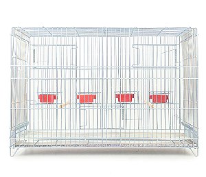 Gaiola Criadeira Para Bicudo Zincada Prata