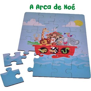 Quebra Cabeça Infantil Arca De Noé Em Madeira mdf Puzzle Jogo