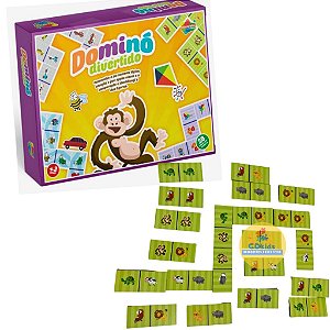 Dominó Barbie Jogo Educativo de Brinquedo de Madeira Jogos e Desafios  Bambalalão Brinquedos Educativos